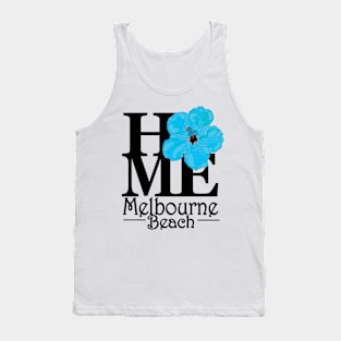 HOME Melbourne Beach Blue Hibiscus Tank Top